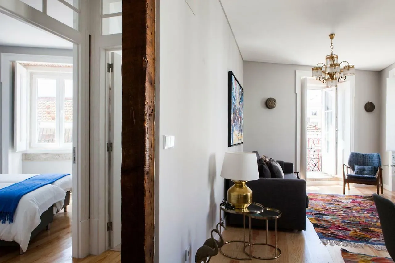 Alfama Sophisticate Flat With Balconies 2Bedrs 2Baths & Ac In 19Th Century Building Historic Center Apartment Lisbon