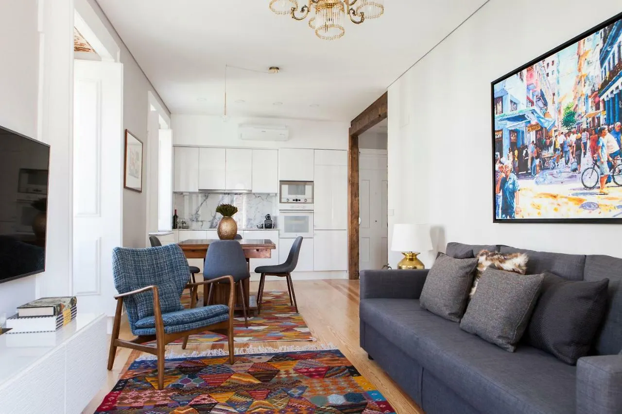 Alfama Sophisticate Flat With Balconies 2Bedrs 2Baths & Ac In 19Th Century Building Historic Center Lägenhet Lisboa 0*,  Portugal