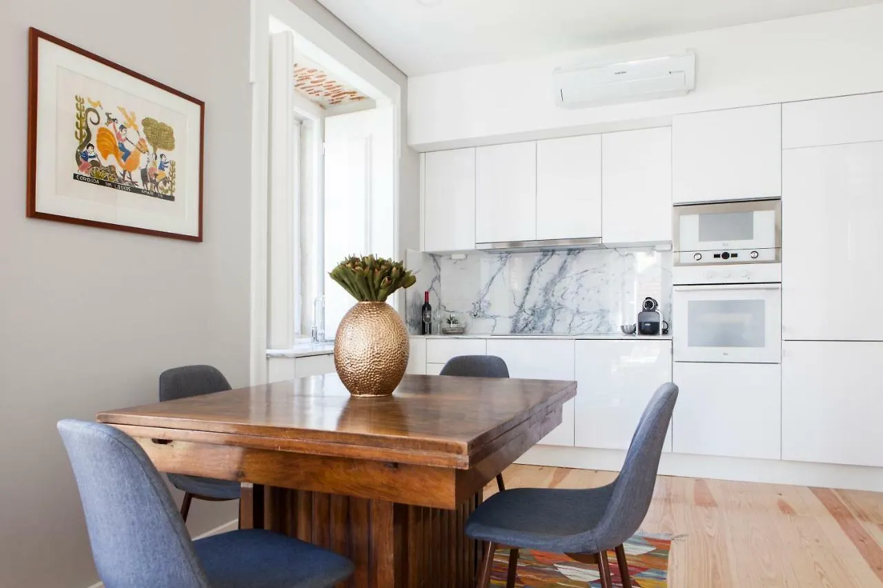 Alfama Sophisticate Flat With Balconies 2Bedrs 2Baths & Ac In 19Th Century Building Historic Center Lägenhet Lisboa Portugal